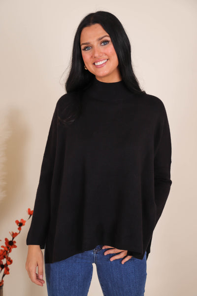 Women's Buttery Soft Sweater- Women's Oversized Poncho Sweater- Entro Sweaters