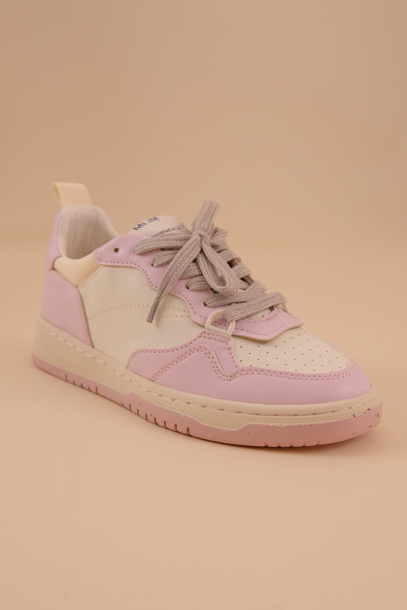 90s Inspired Court Sneakers for Women- Blush Pink Women's Sneakers- Designer Inspired Pink Tennis Shoes