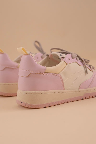 90s Inspired Court Sneakers for Women- Blush Pink Women's Sneakers- Designer Inspired Pink Tennis Shoes