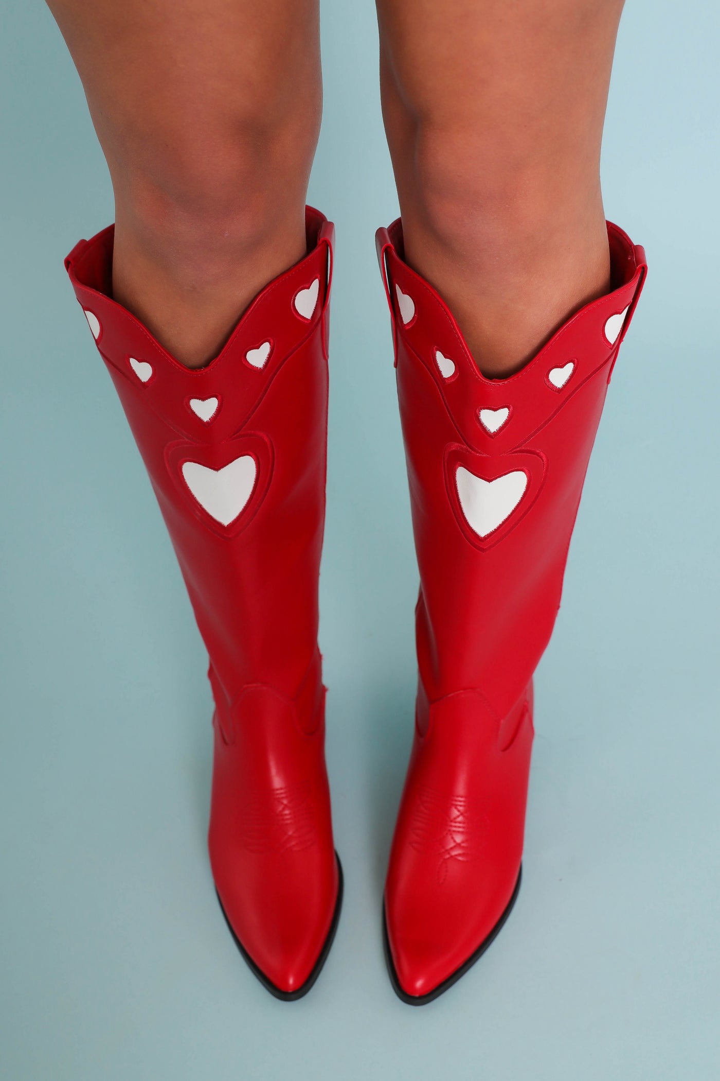 Women's Heart Western Boots- Women's Red Cowboy Boots- Billini Heart Boots