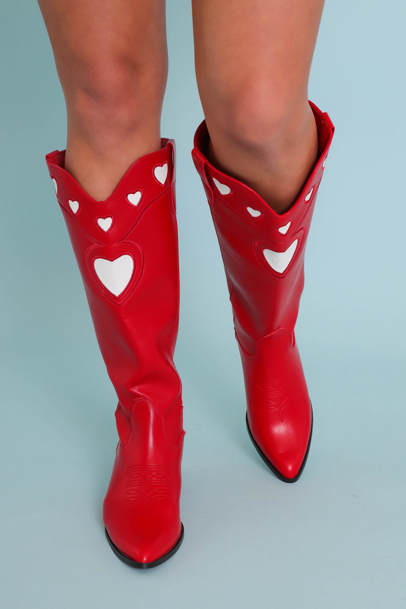 Women's Heart Western Boots- Women's Red Cowboy Boots- Billini Heart Boots