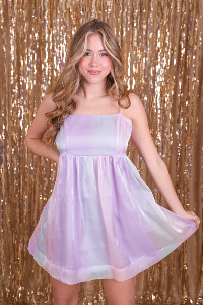 Pastel Tulle Dress- Shimmering Tulle Dress- Fun Tulle Party Dress