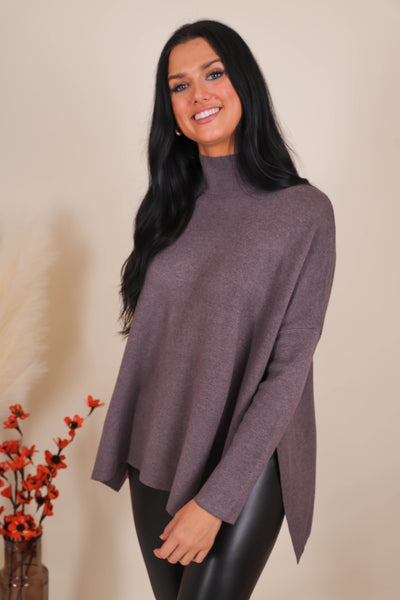 Women's Buttery Soft Sweater- Women's Oversized Poncho Sweater- Entro Sweaters