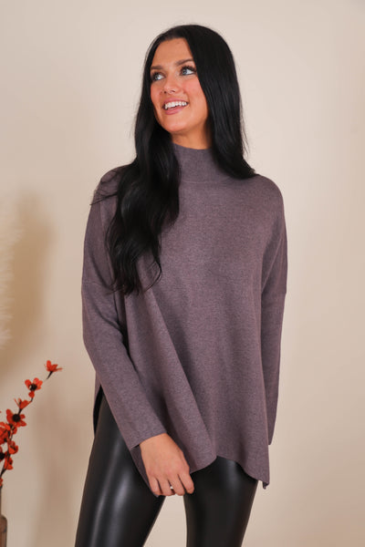 Women's Buttery Soft Sweater- Women's Oversized Poncho Sweater- Entro Sweaters