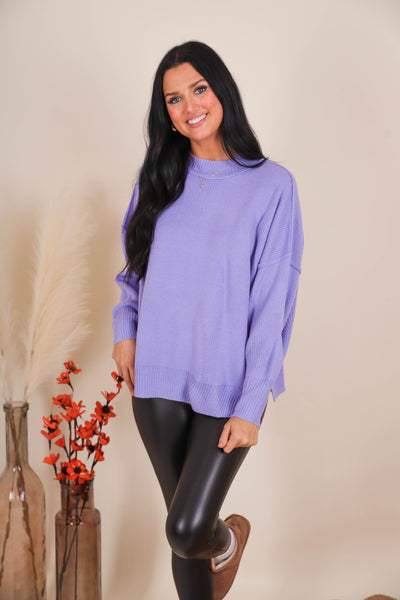 Women's Oversized Sweater- Violet Sweater- Sweater For Leggings- Free People Sweater Dupe