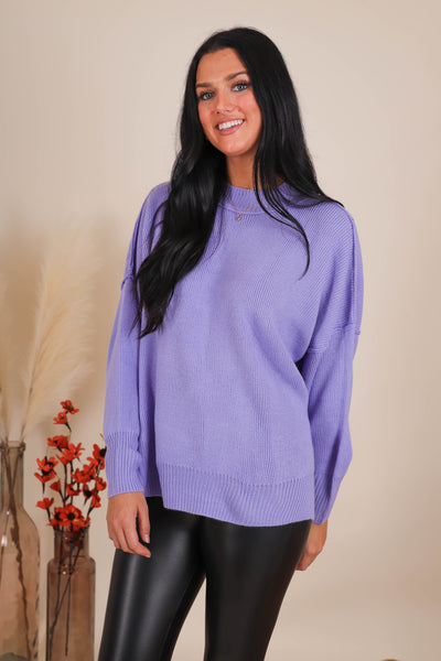 Women's Oversized Sweater- Violet Sweater- Sweater For Leggings- Free People Sweater Dupe