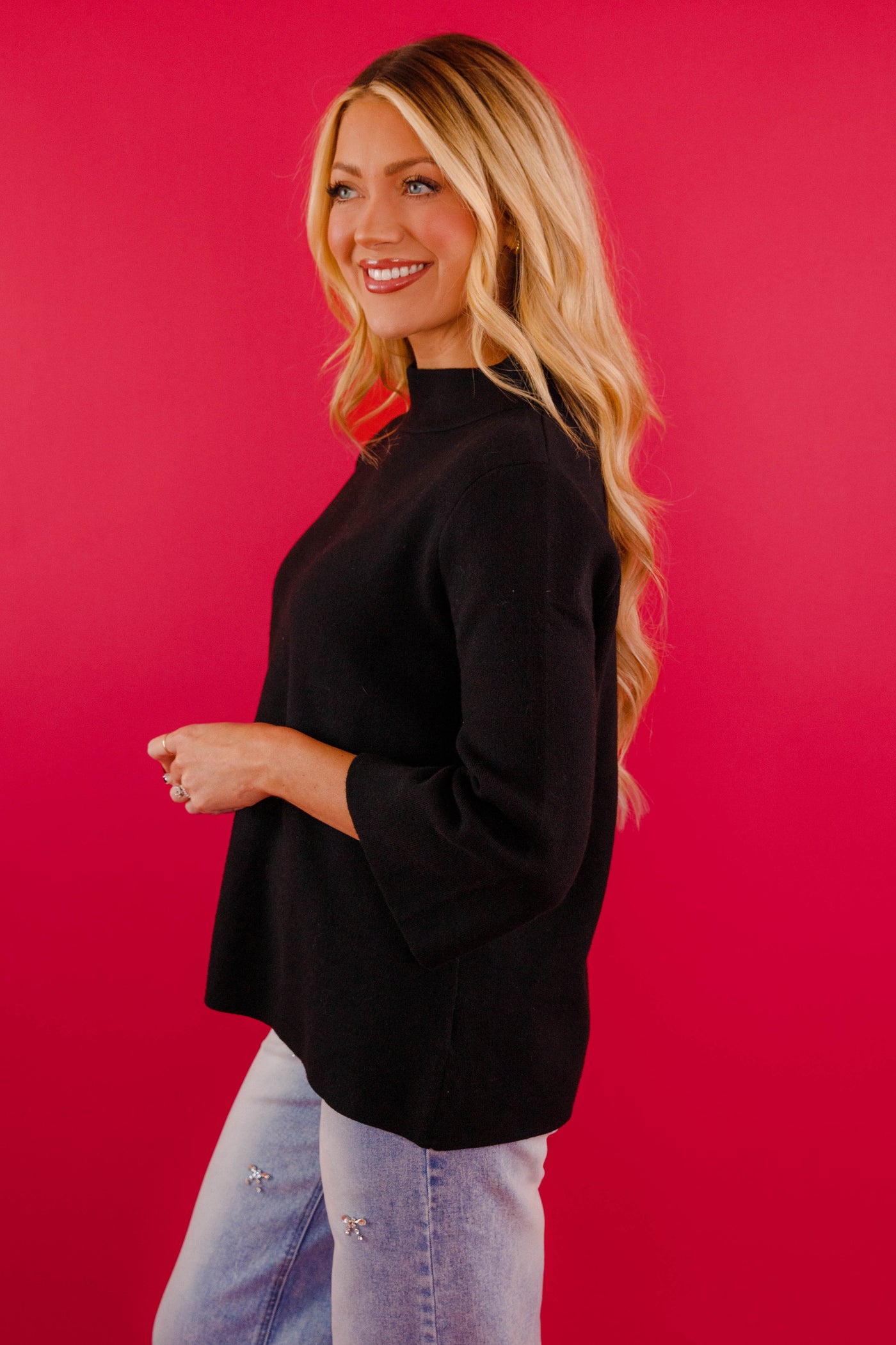 Being Polite Sweater-Black