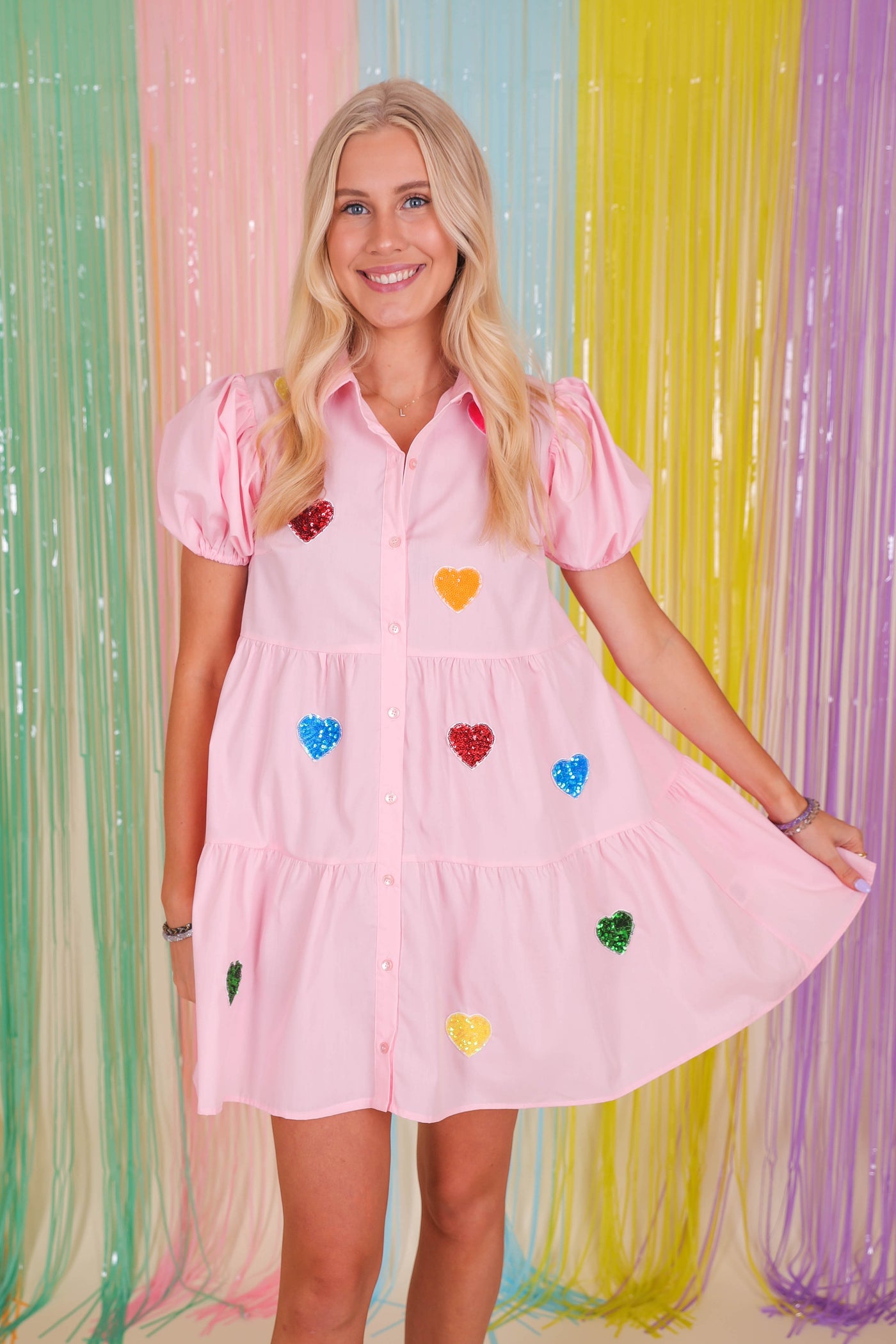 Women's Sequin Heart Dress- Women's Sequin Rainbow Dress- Eras Tour Dresses