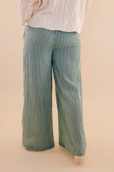 Light Weight Striped Pants- Comfortable Travel Pants- Work Appropriate Pants- Promesa Striped Pants