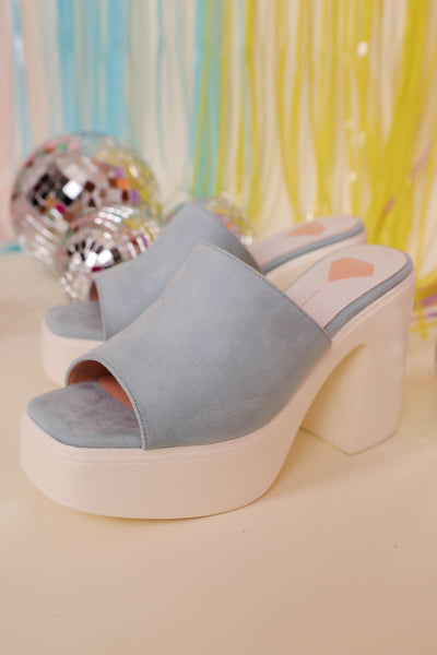 Blue Platform Heel- Women's Platform Sandals- Designer Inspired Heels