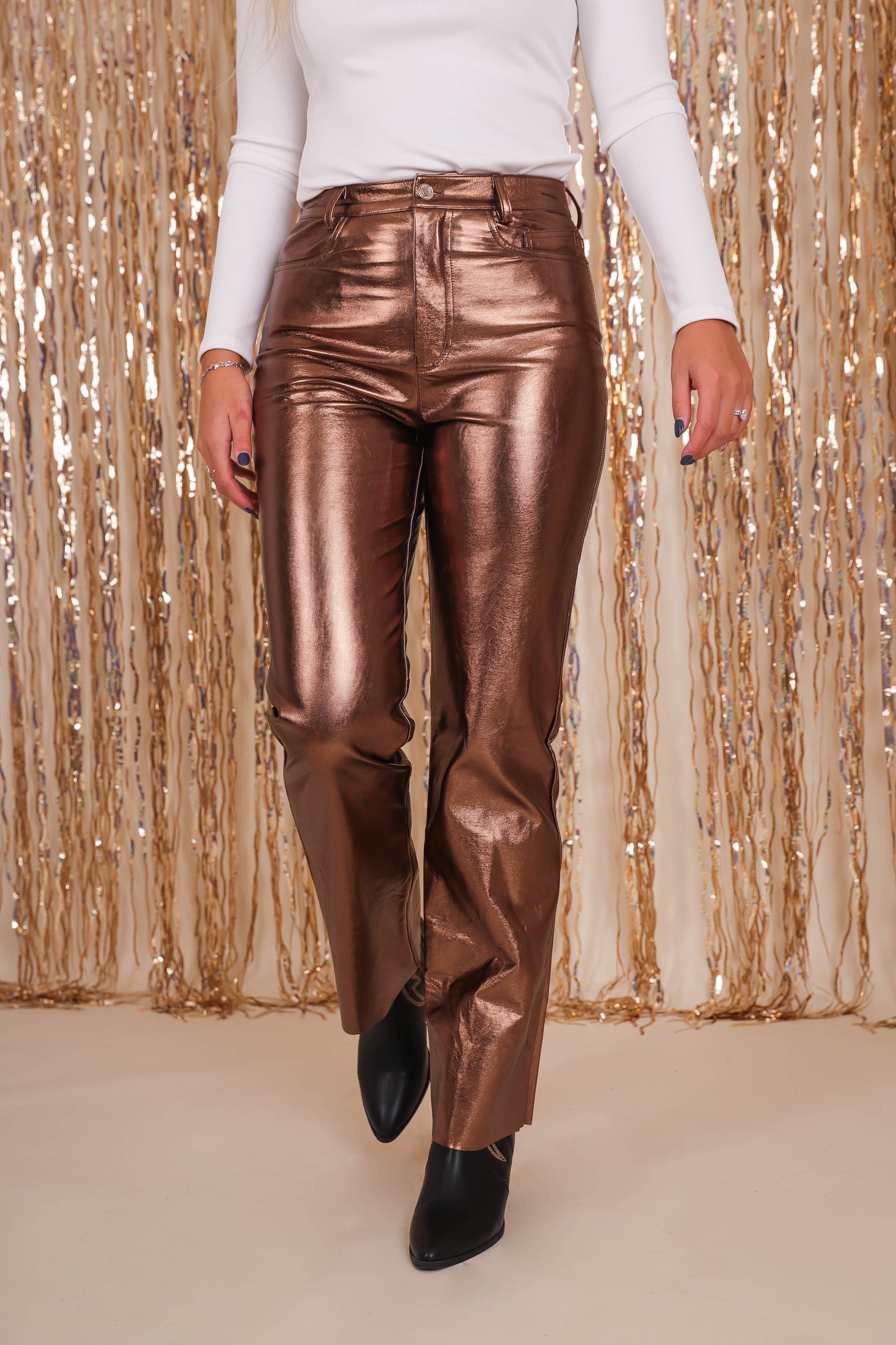 Women's Bronze Pants- Fun Trendy Pants- Strut & Bolt Bronze Pants