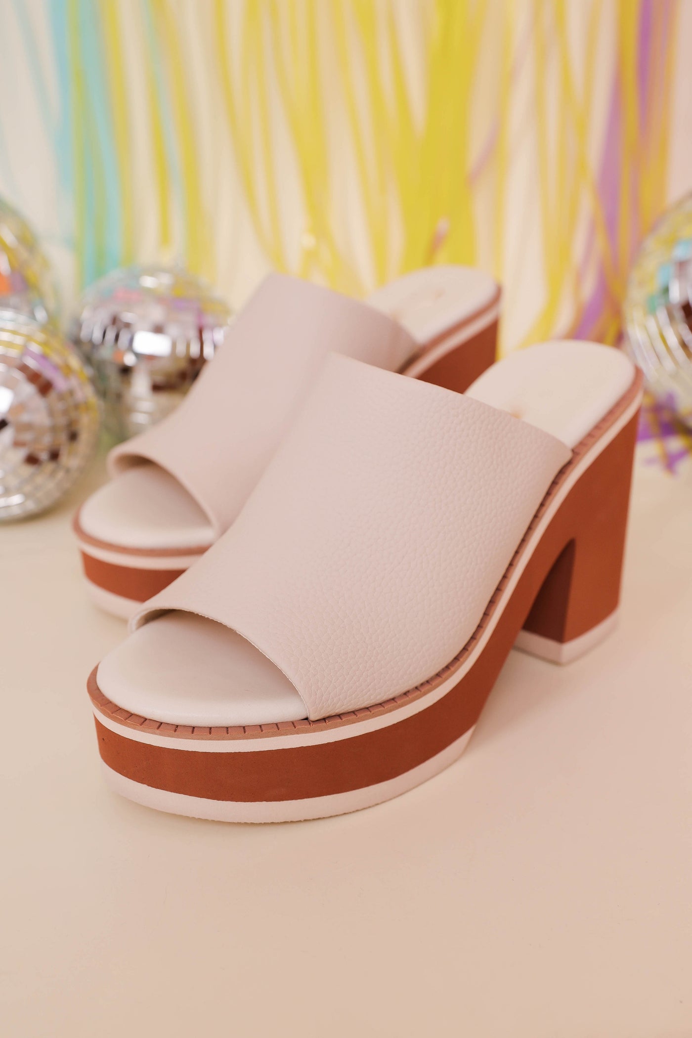 Ivory Platform Heel- Women's Platform Sandals- Designer Inspired Heels