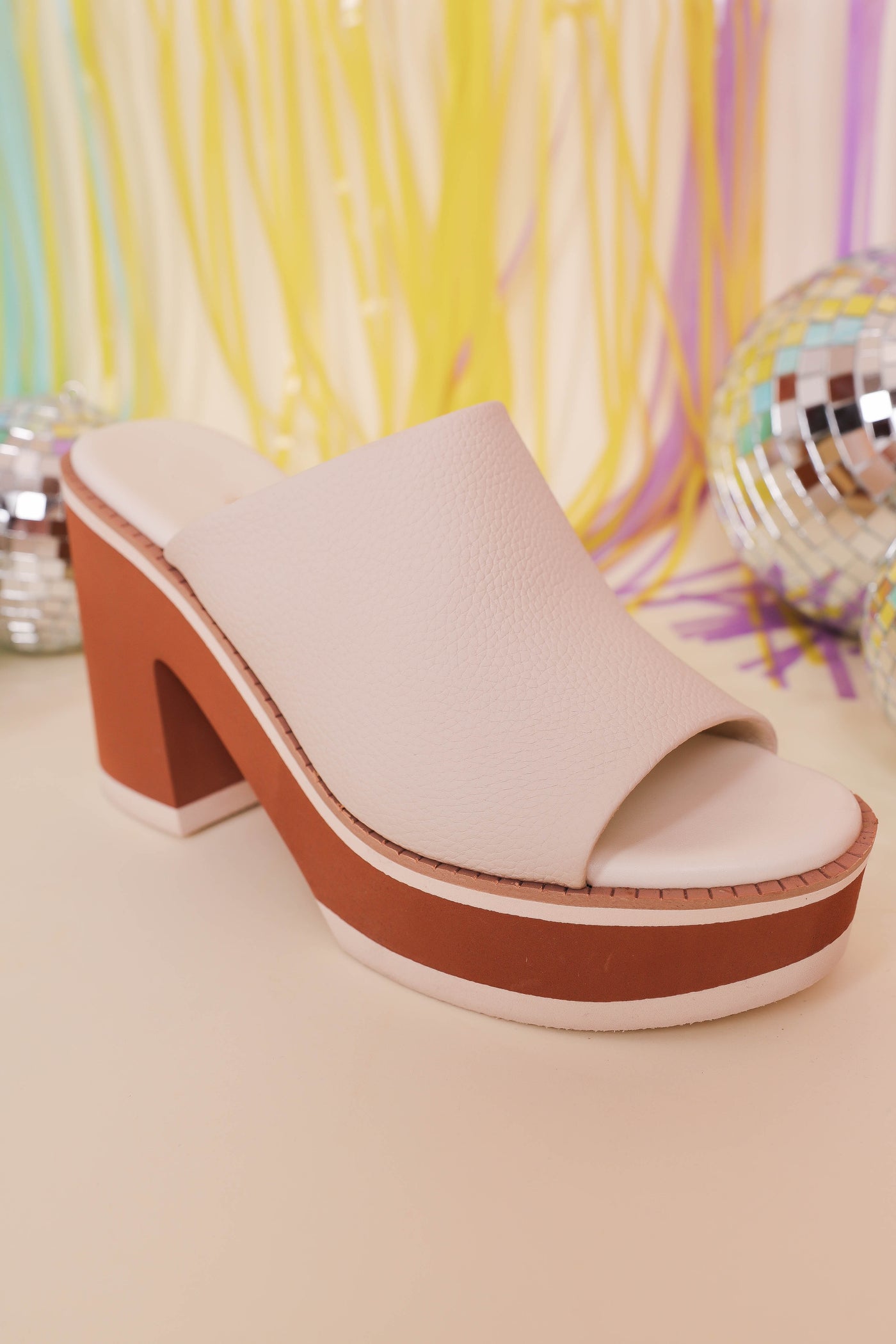 Ivory Platform Heel- Women's Platform Sandals- Designer Inspired Heels