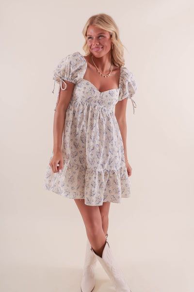 Women's Ditzy Floral Print Dress- Lacey Flower Dress- Women's LoveFancy Dress