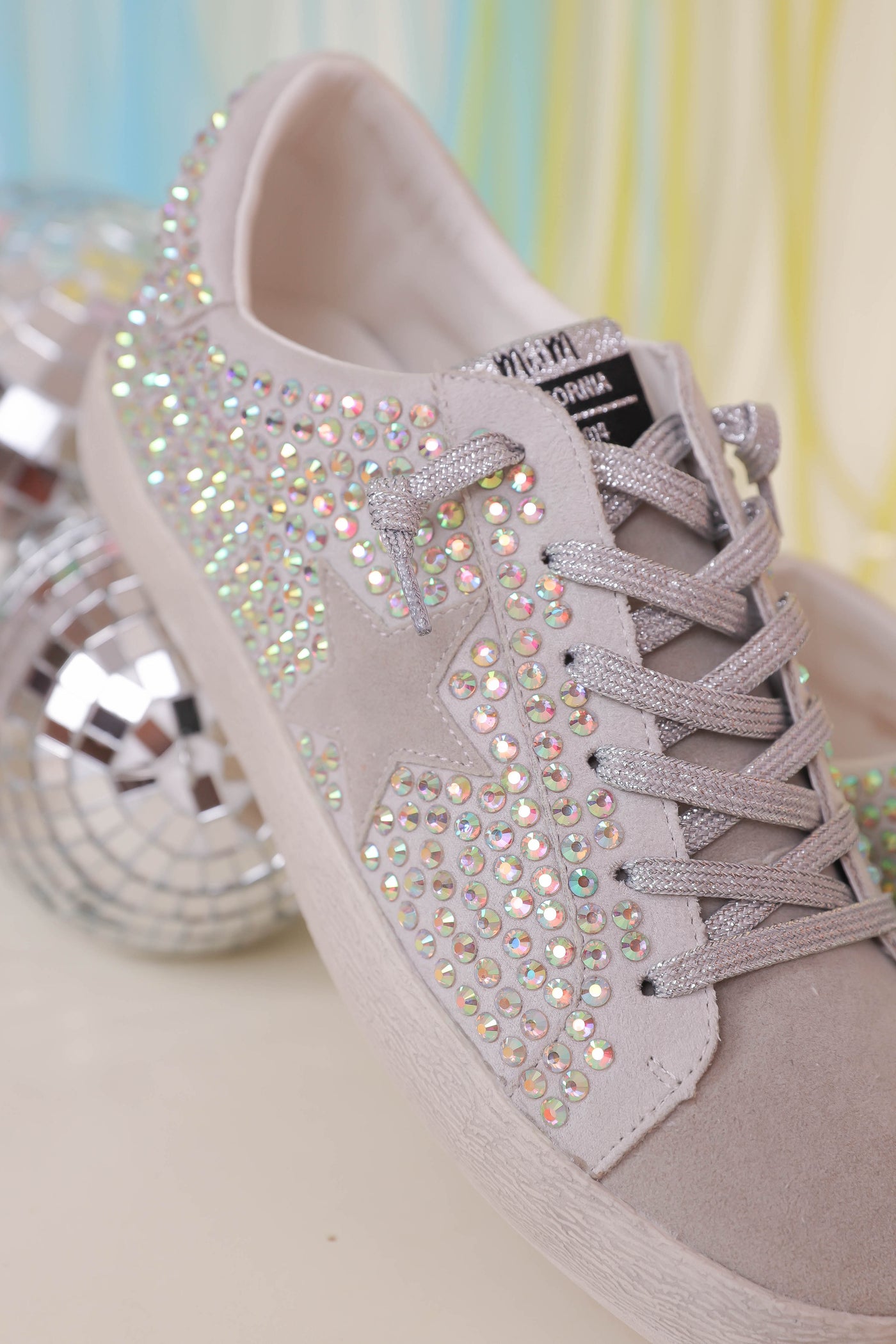 Women's Rhinestone Star Sneakers- GG Sneaker Dupes- MiMi Rhinestone Sneakers