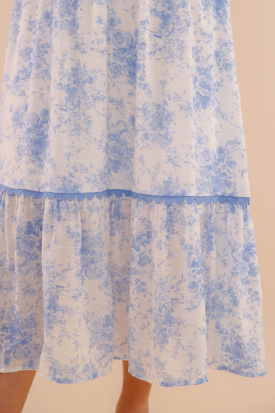 Like A Wish Midi Dress-Blue