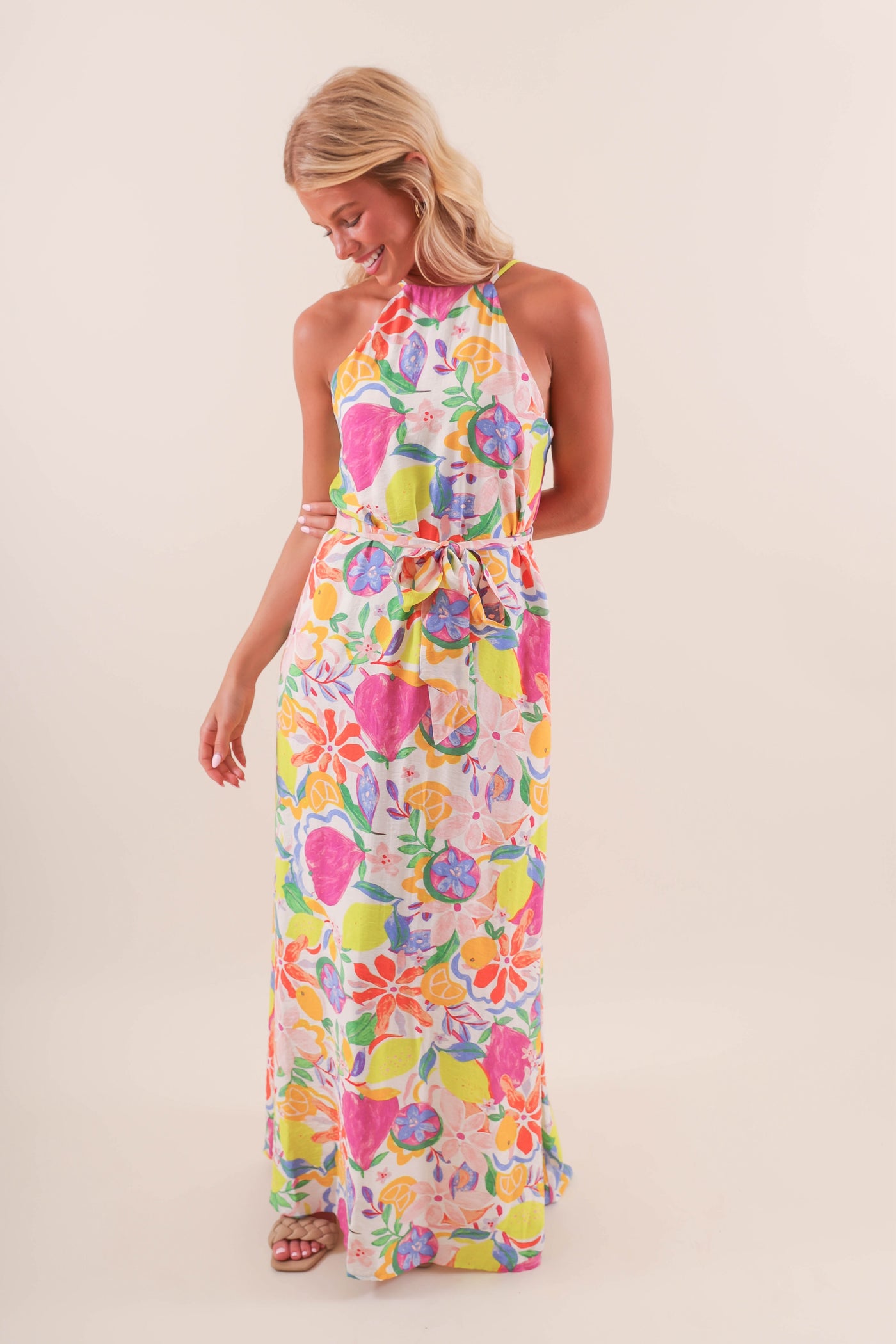 RETRO VINTAGE NEON PASTEL MAXI- RESORT VACATION- FORE COLLECTION MAXI