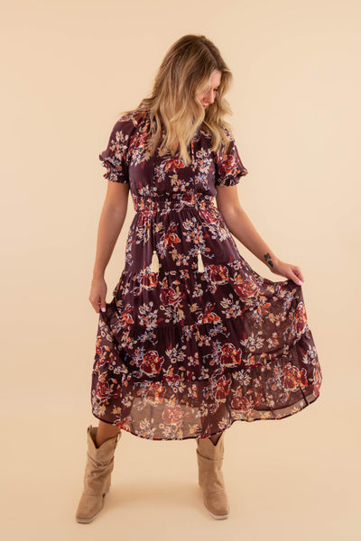As The Leaves Change Midi Dress