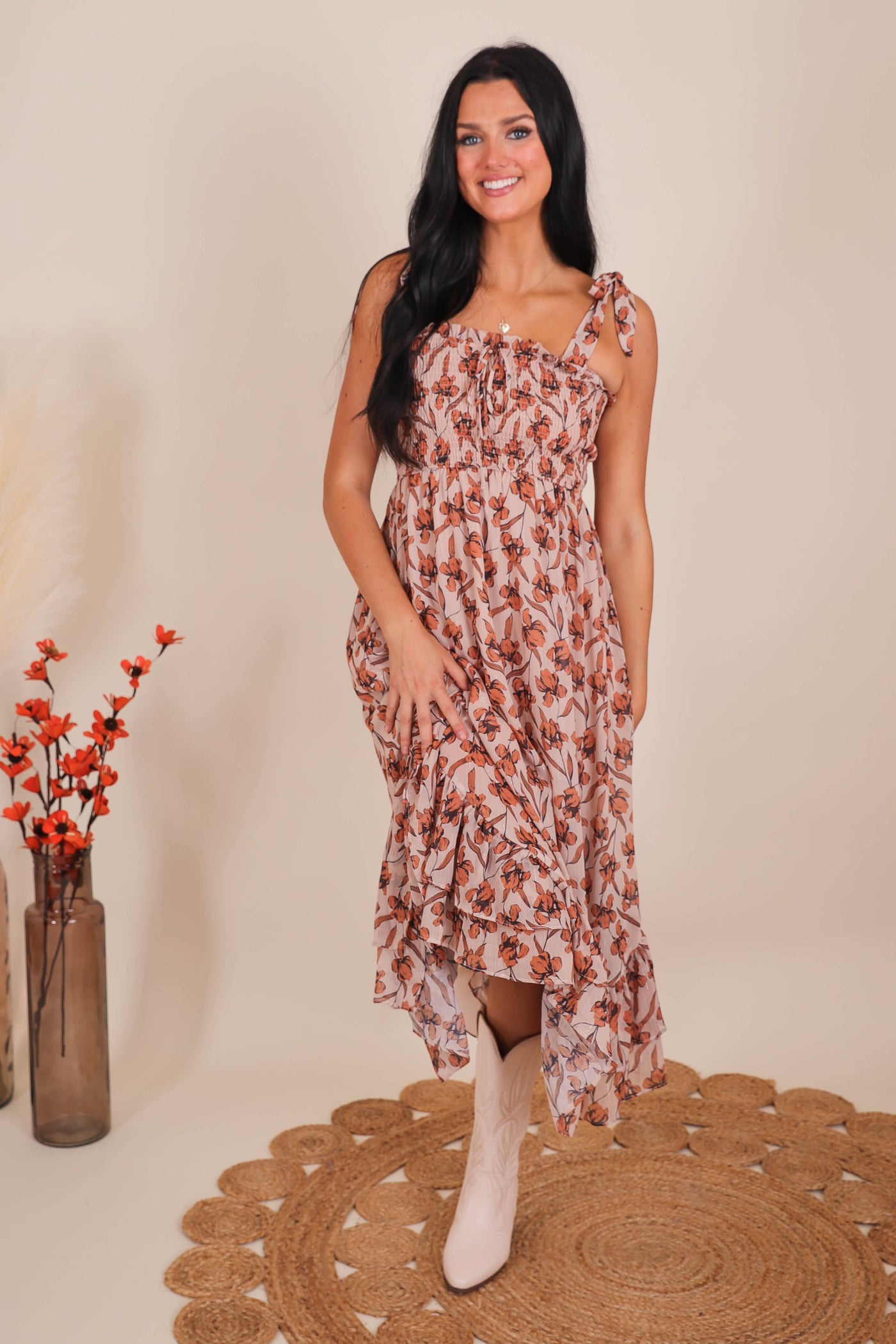 Women's Printed Maxi Dress- Beautiful Print Maxi Dress- Women's Nice Long Dresses