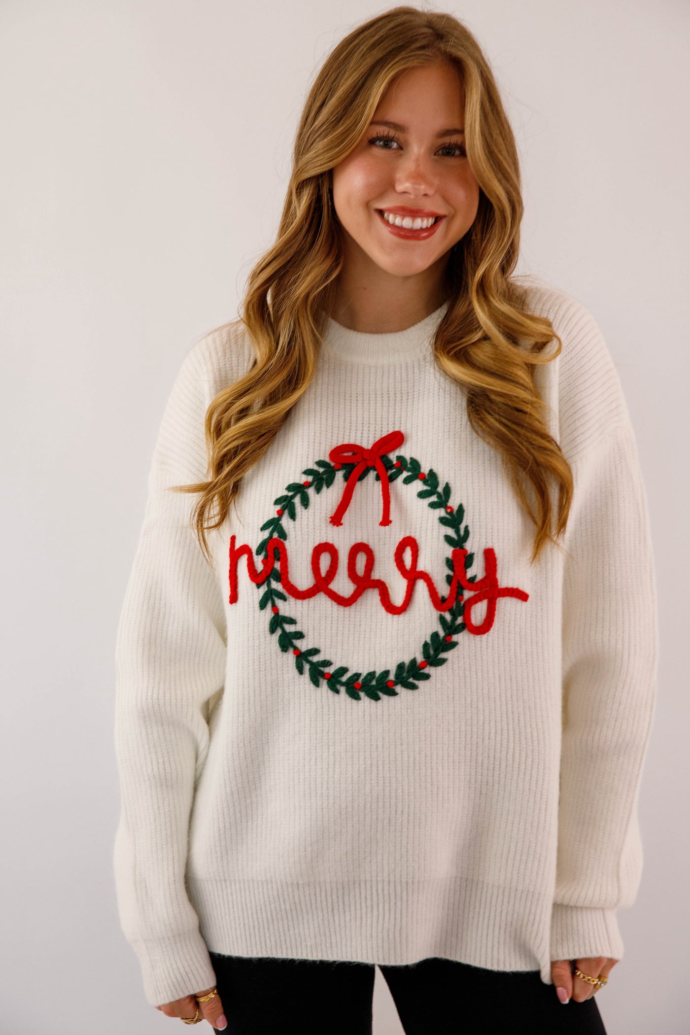 Merry Wreath Sweater