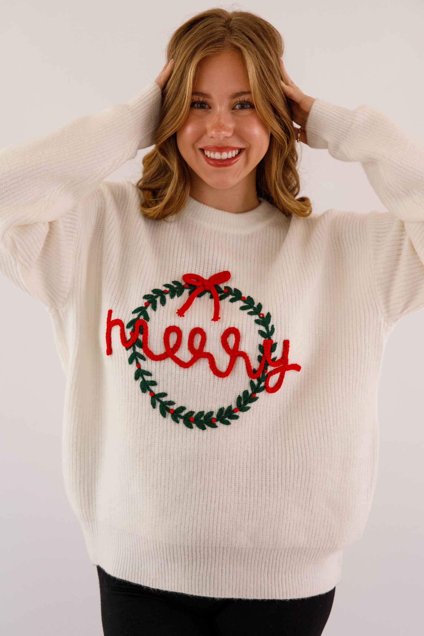 Merry Wreath Sweater