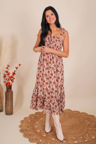 Women's Printed Maxi Dress- Beautiful Print Maxi Dress- Women's Nice Long Dresses