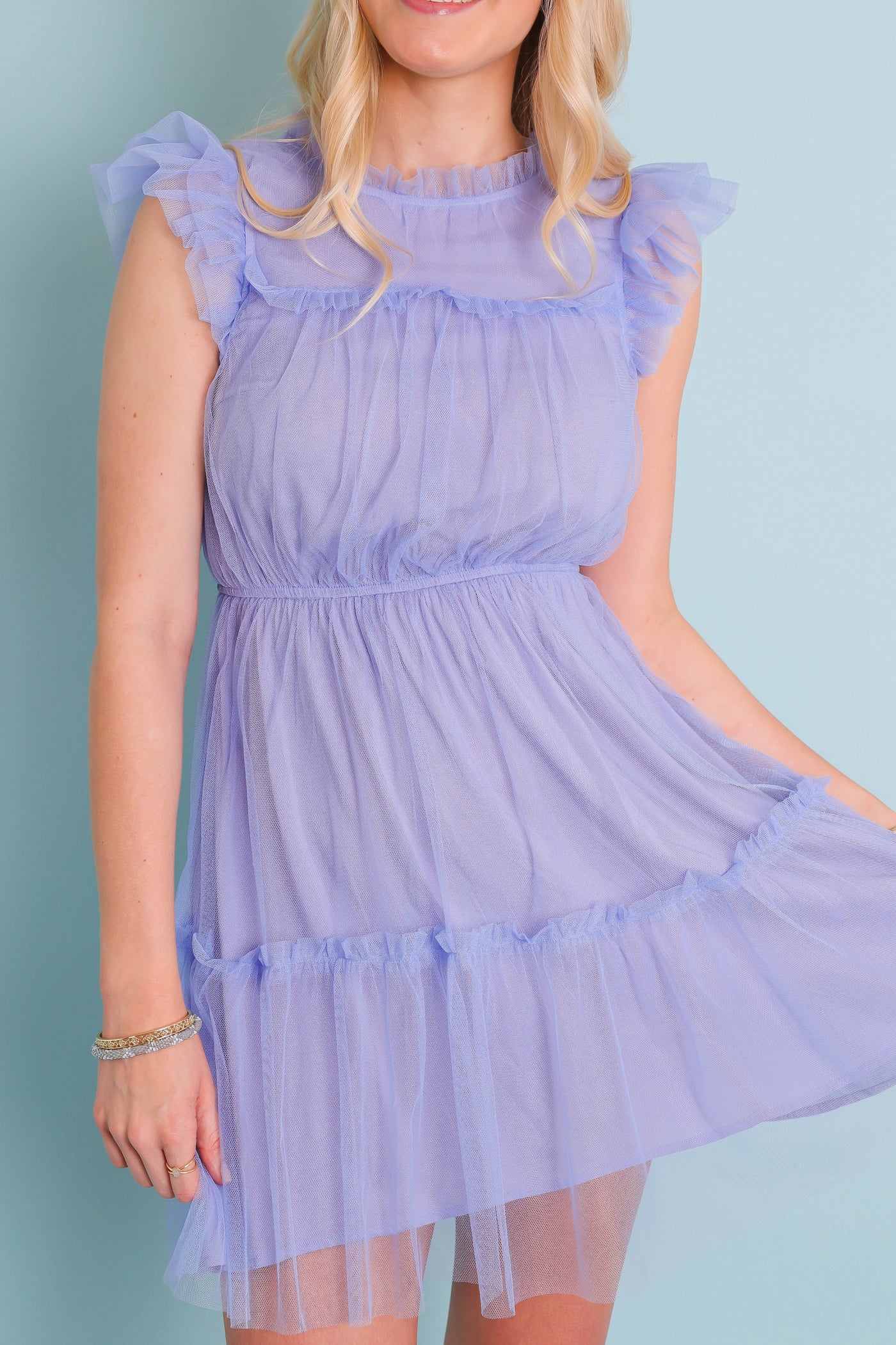 Fun Tulle Dress- Purple Tulle Dress- Preppy Women's Dresses- &Merci Dress