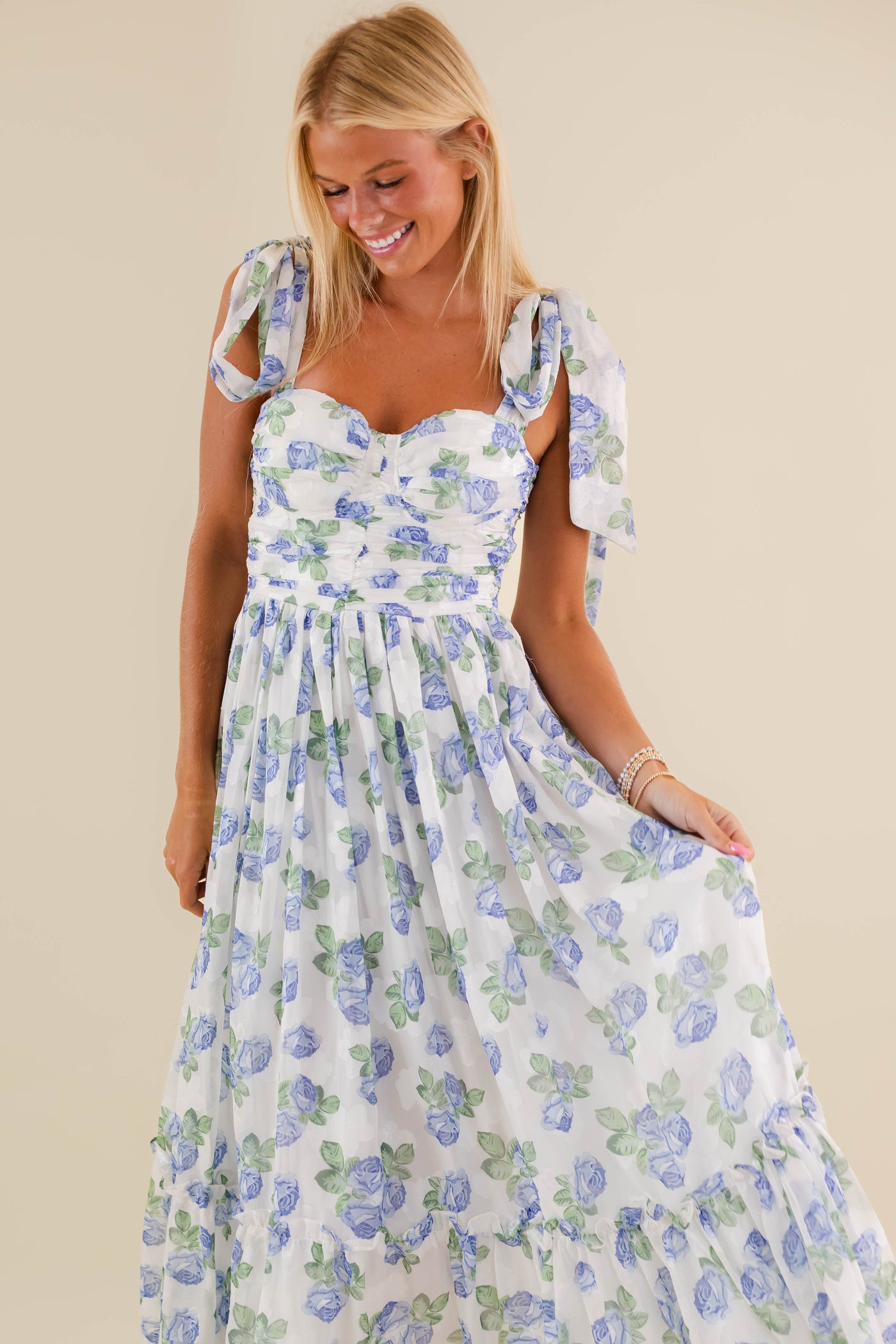 Women's Elegant Floral Dress- Women's Photoshoot Dresses- Mable Maxi Dress