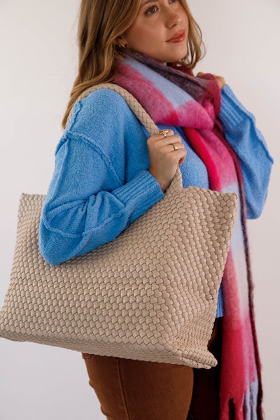 Carry It All Tote Bag-Beige
