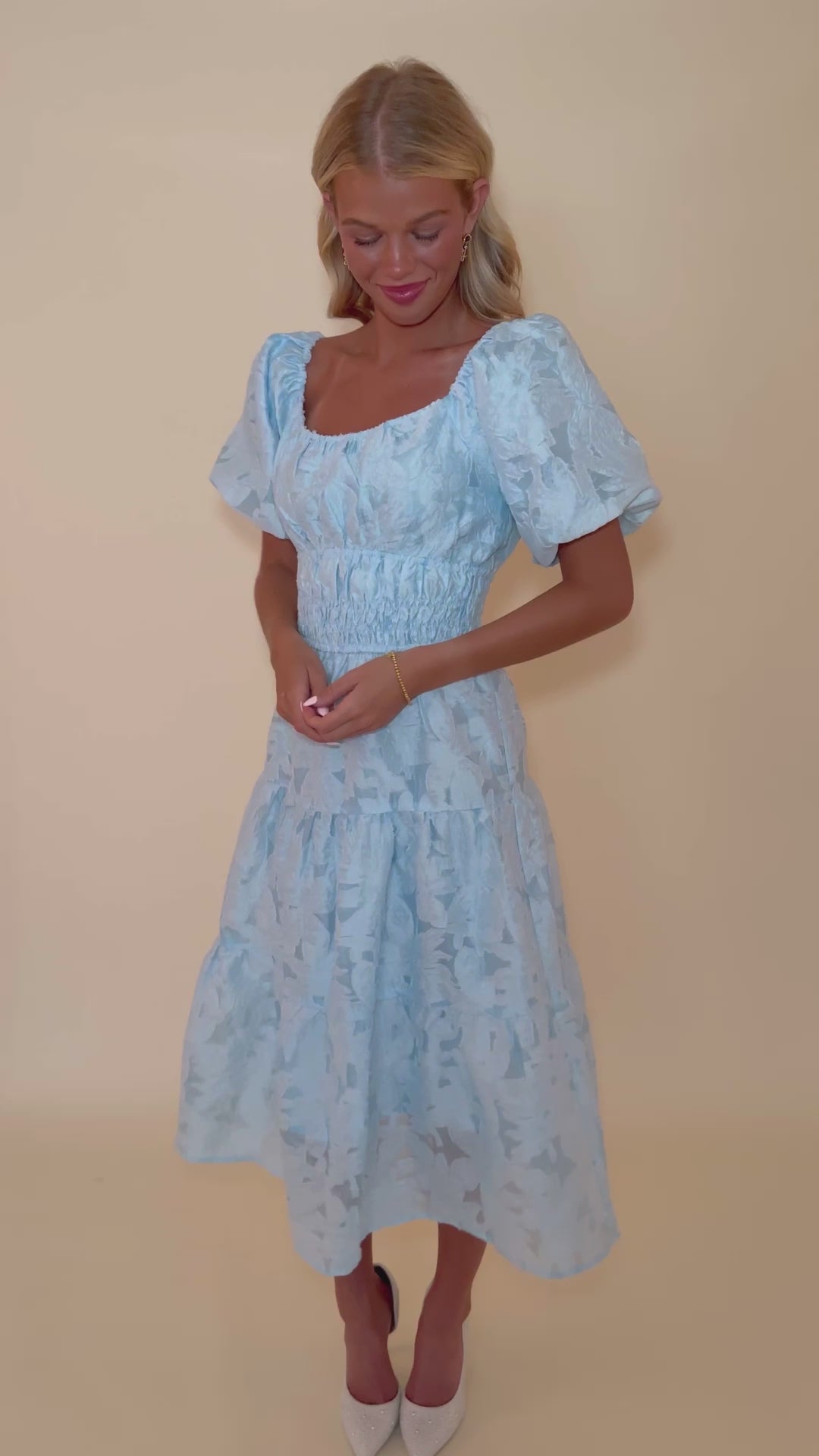 Review My Plans Dress-Sky Blue