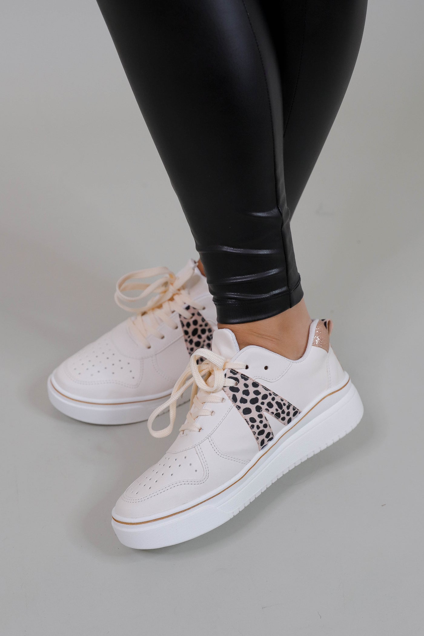 Women's Trendy White Sneakers- V Sneakers- Designer Inspired Sneakers