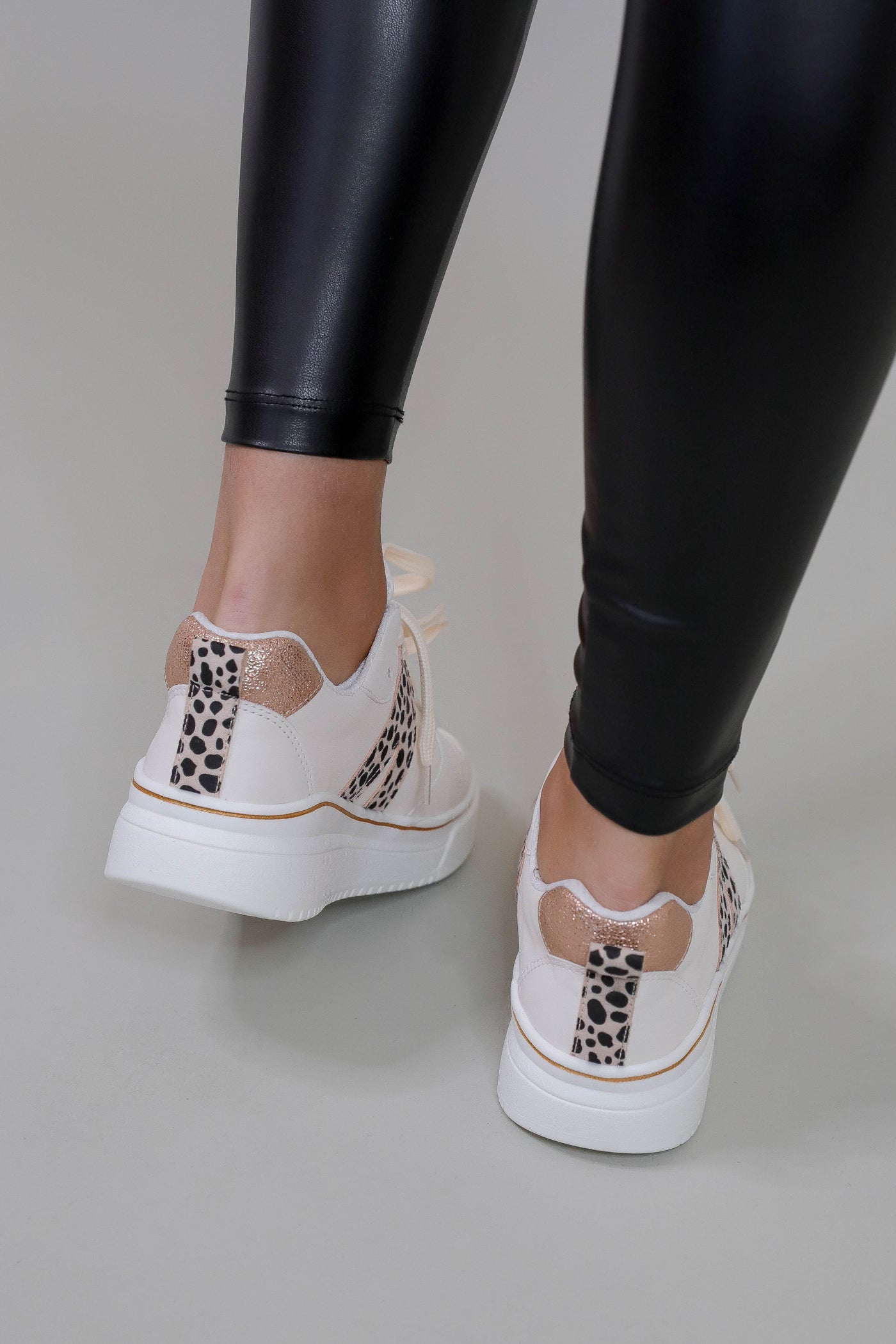 Women's Trendy White Sneakers- V Sneakers- Designer Inspired Sneakers