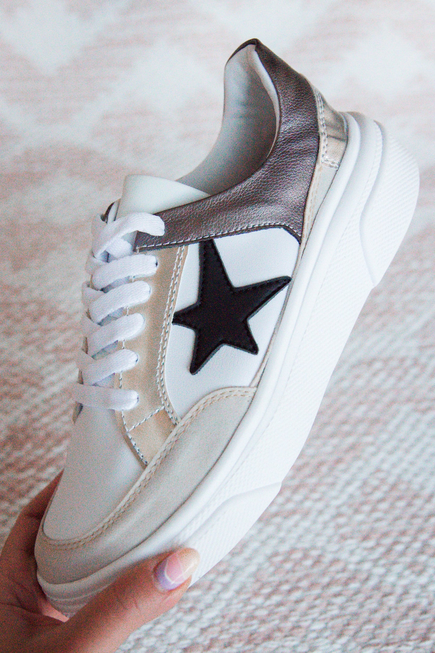 Trendy Star Sneakers- Women's Platform Star Sneakers- $45