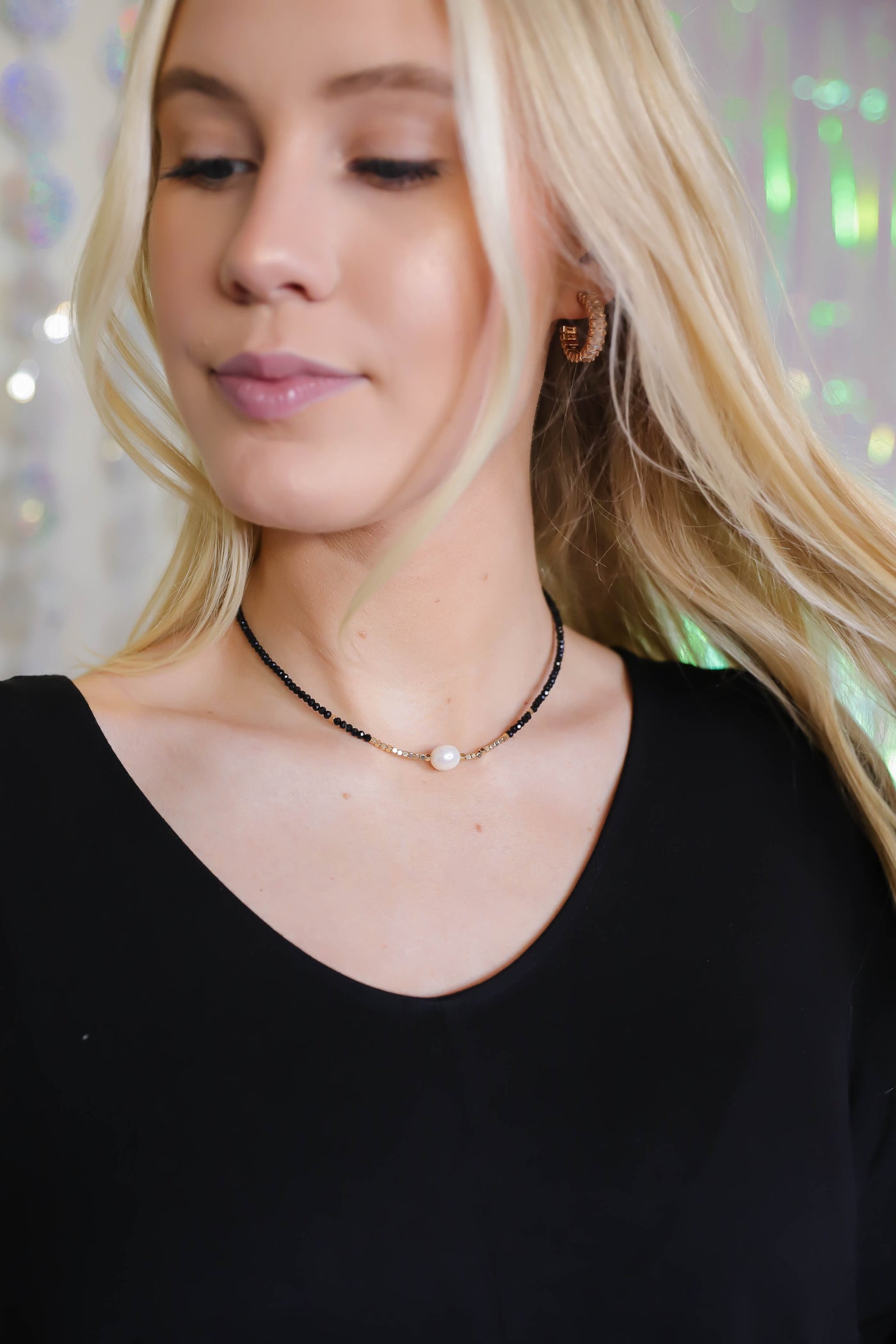 Sunsets With You Necklace-Black