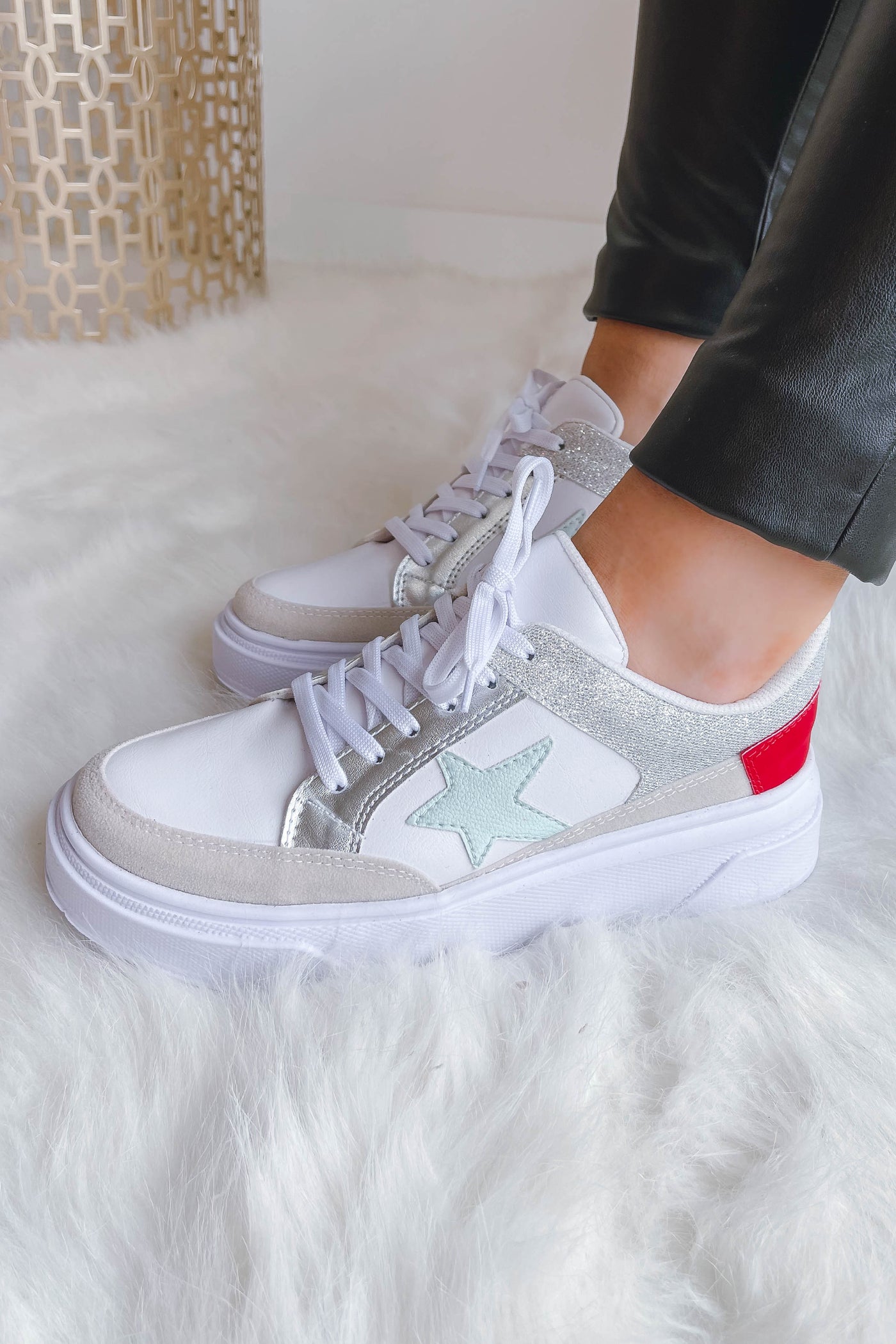 Trendy Star Sneakers- Women's Platform Star Sneakers- $45