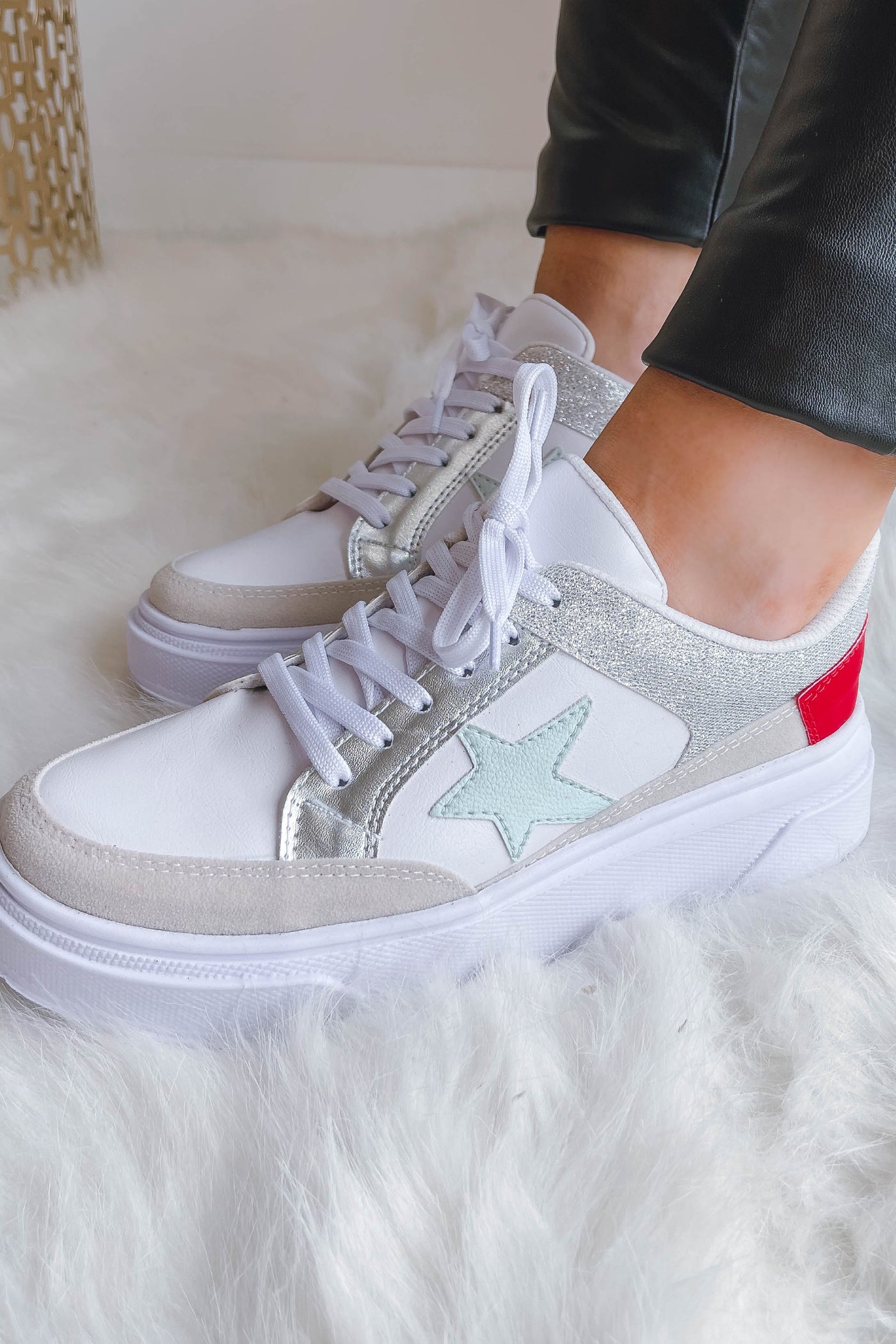 Trendy Star Sneakers- Women's Platform Star Sneakers- $45